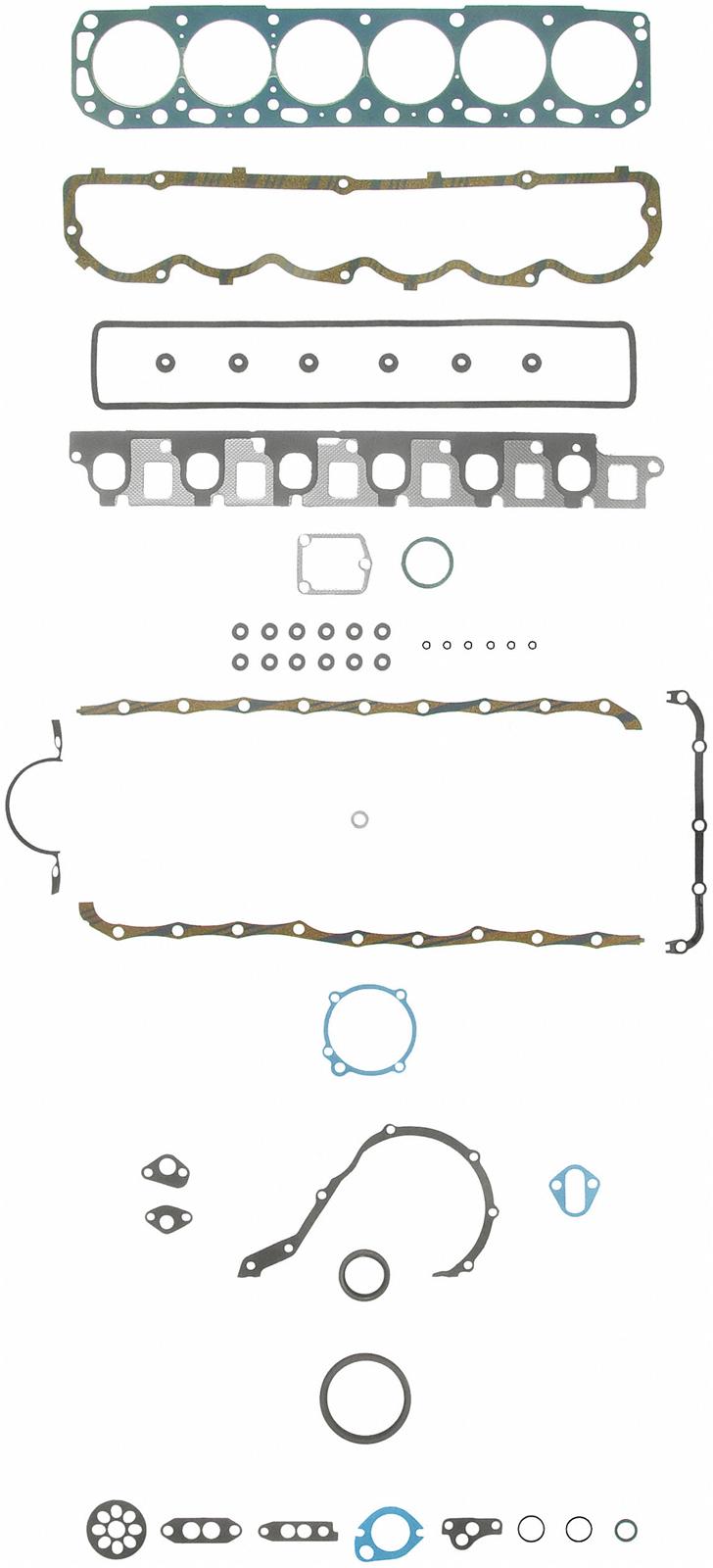 Fel-Pro Gaskets FEFS8168PT2 F/Set Ford 240 6 Cylinder Or Use Gs-Fh170