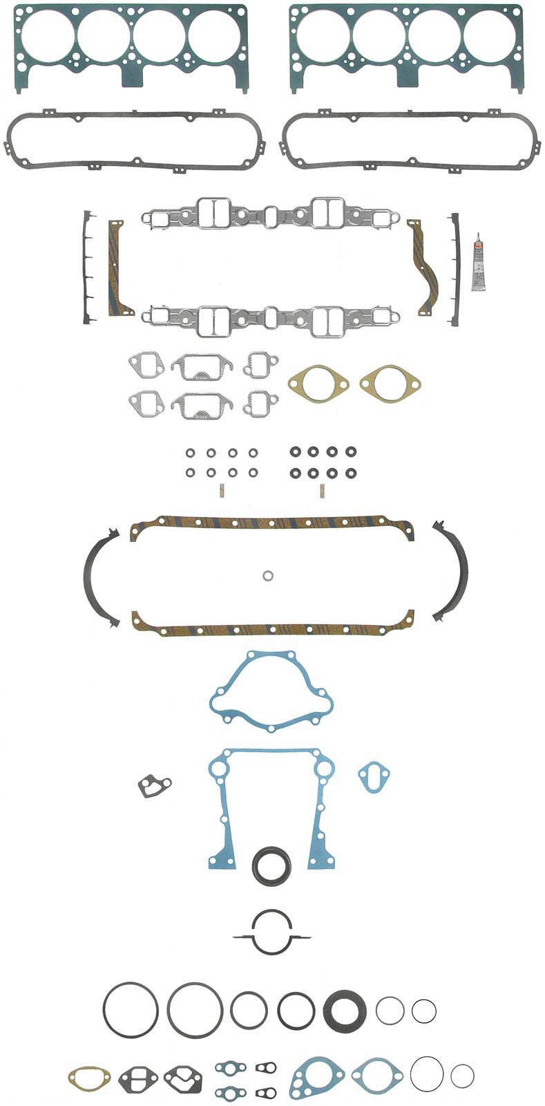 Fel-Pro Gaskets FEFS8553PT9 Full Gasket Set Suits Chrysler 273-318 V8