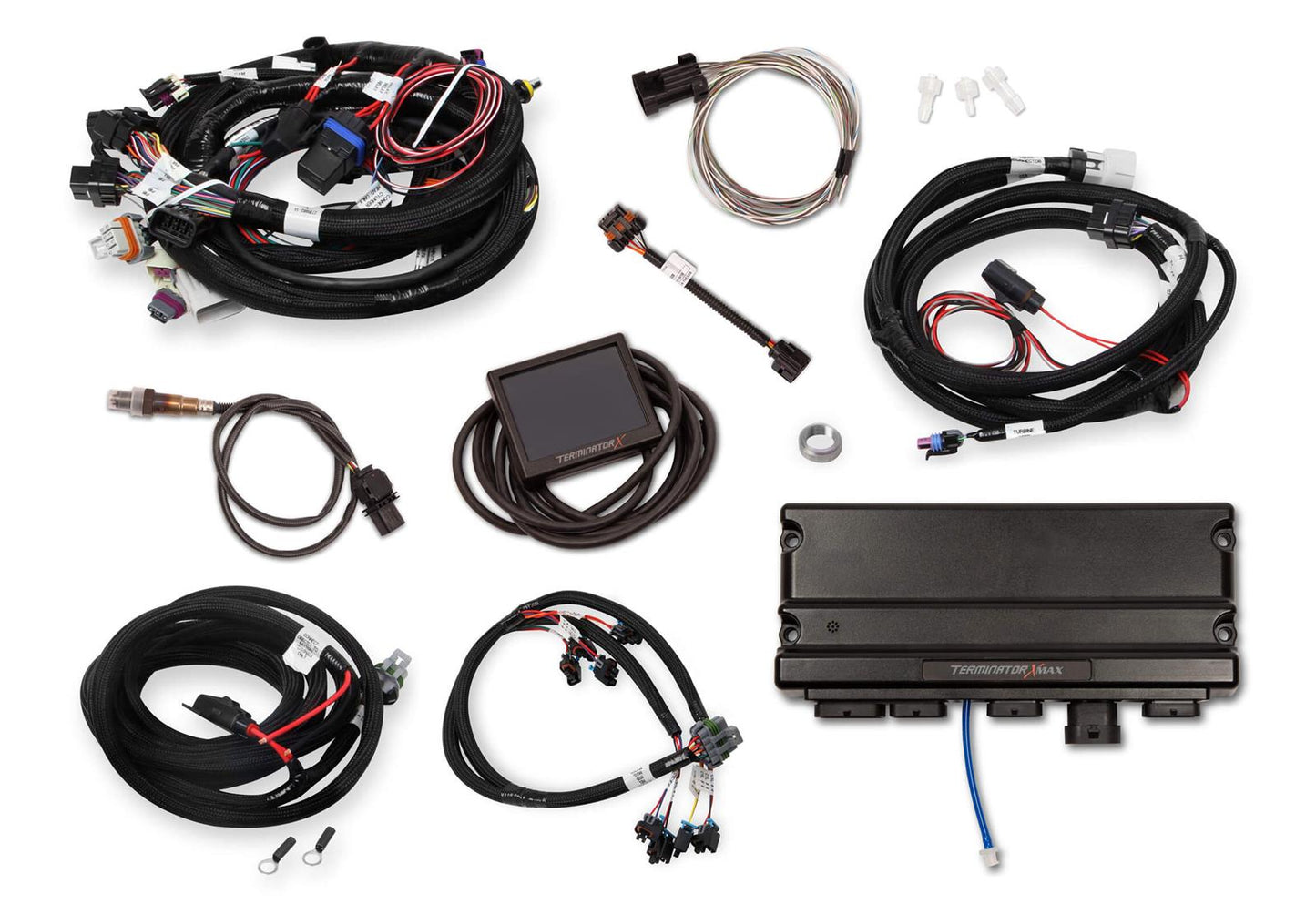 Holley HO550-917 Terminator X Max MPFI Management System GM 4.8 5.3 6.0 24T & Multec Inj Harness Incl Trans Control