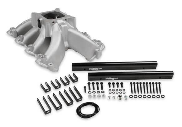 Holley HO300-255 Split Intake Manifold Single Plane EFI GM LS Cathedral Port