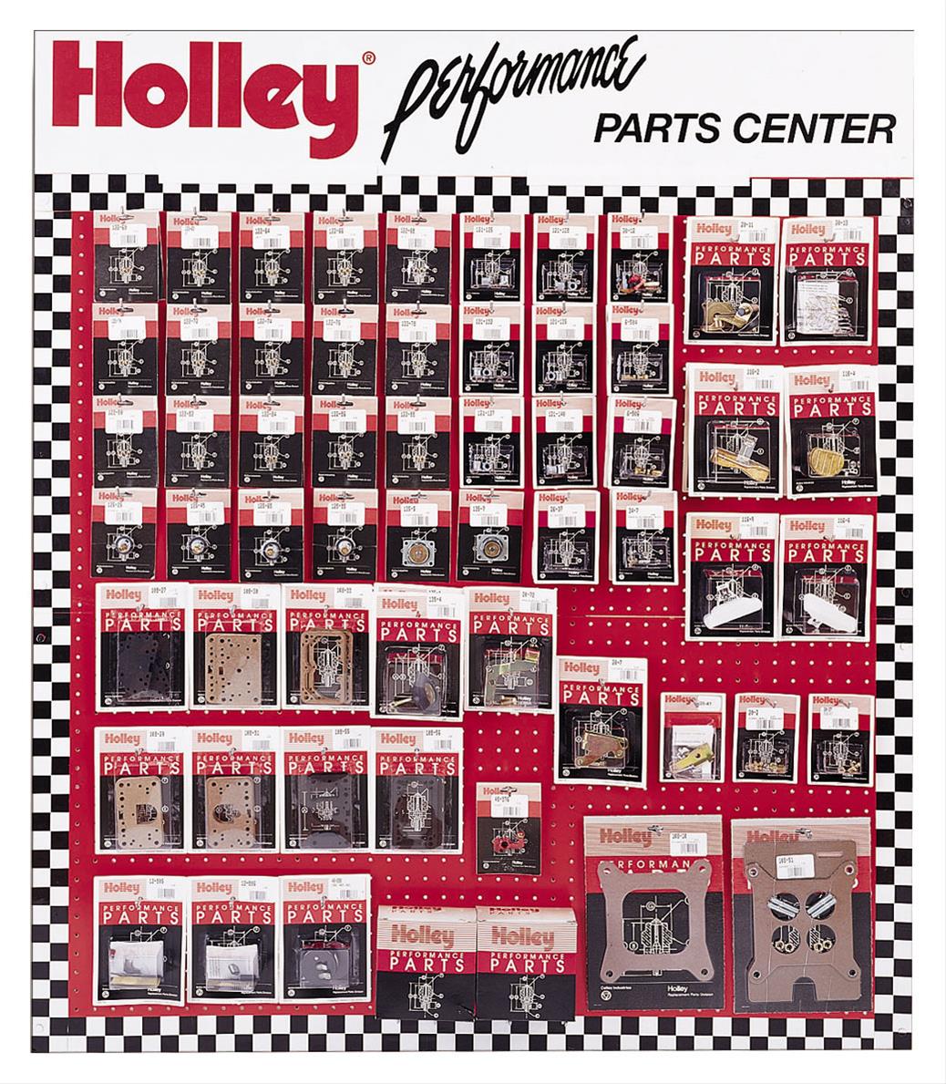 Holley HO36-192 Small Parts Display Pegboard incl 59 Most Popular Parts