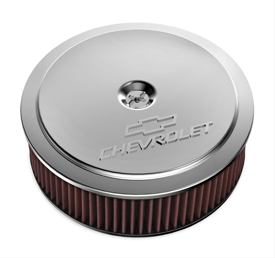 Holley HO120-223 14" X 4" Air Cleaner Kit Incl Polished Finish
