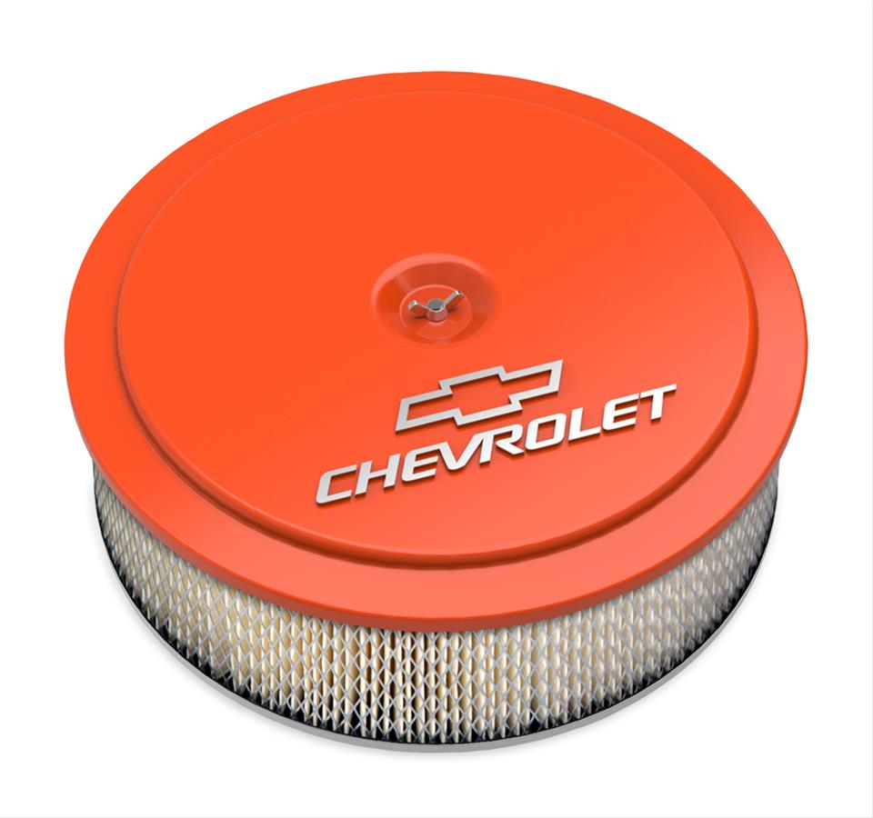 Holley HO120-217 14" X 4" Air Cleaner Kit GM orange Finish