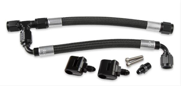 Holley HO26-553 GM LS Steam Tube Kit w/ Black Pro-Lite Hose