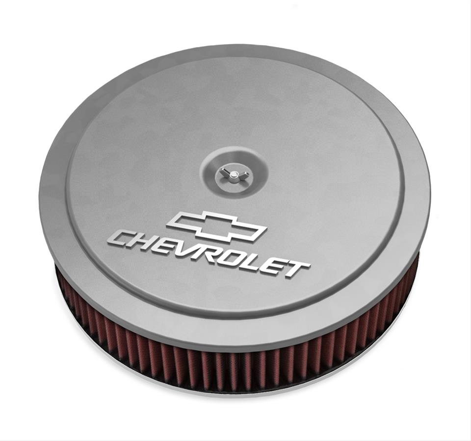 Holley HO120-218 14" X 3" Air Cleaner Kit Incl Natural Finish