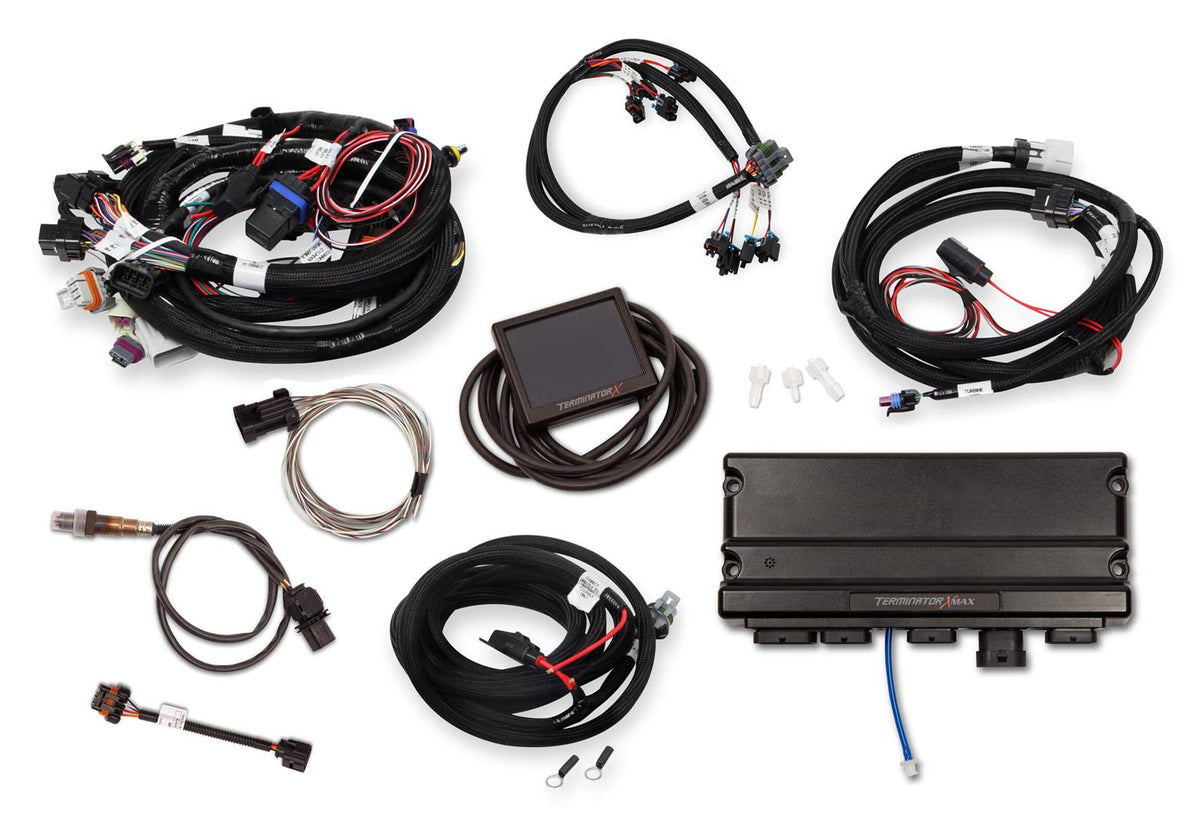 Holley HO550-916 Terminator X Max MPFI Management System GM LS1 Ls6 24T & Ev1 Inj Harness Incl Trans Control