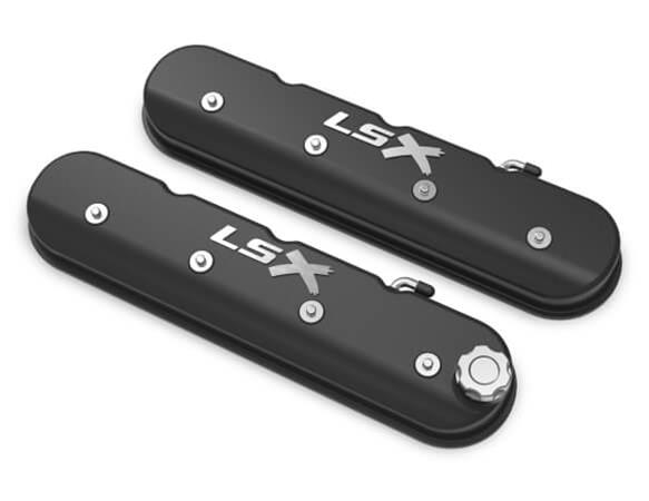 Holley HO241-407 Tall Ls LSX Valve Covers Satin Black