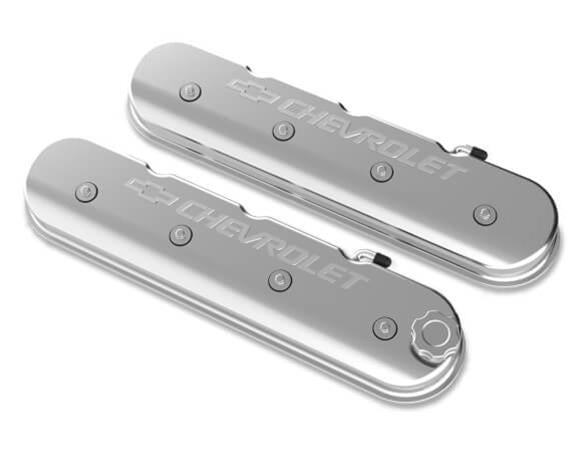 Holley HO241-401 Tall Ls Bowtie Valve Covers Polished Finish
