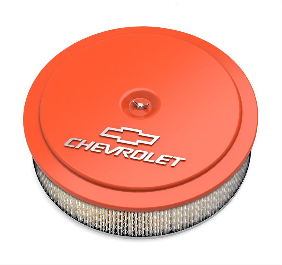 Holley HO120-216 14" X 3" Air Cleaner Kit GM orange Finish