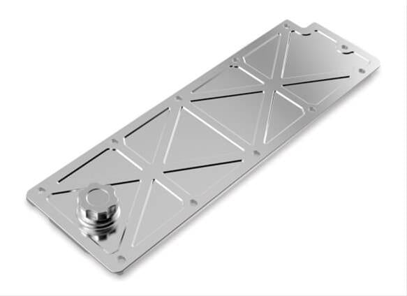 Holley HO241-361 LS3 Valley Cover Trussed Polished w/ Oil Fill
