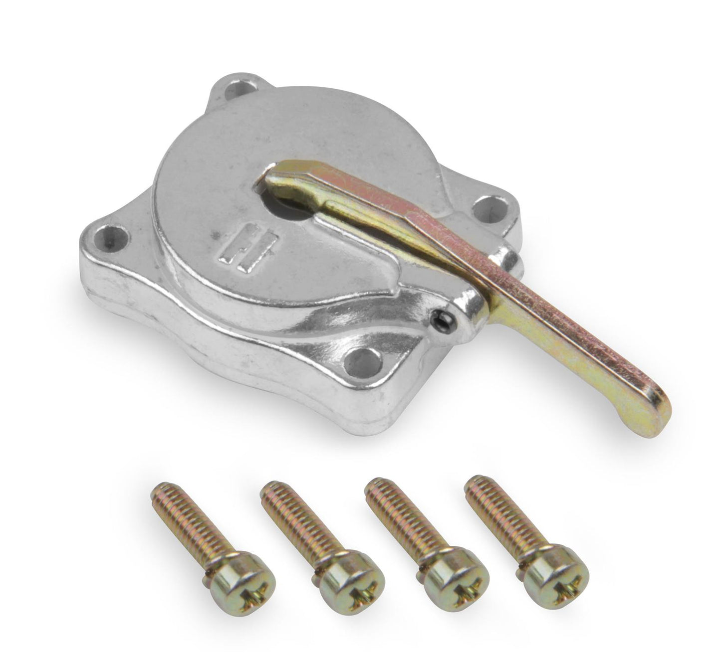 Holley HO26-140SA 50cc Accelerator Pump Cover suits Shiny Carbs, Gold H/Ware