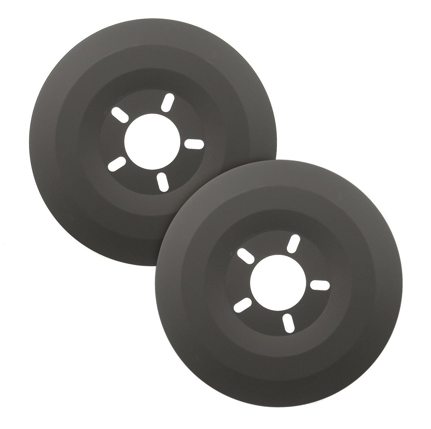 Mr Gasket MG6905 Brake Dust Shields, Aluminum, Black, 15 In. Diameter Wheel, 5 X 4.50/4.75/5.00 In. Bolt Patterns, Pair