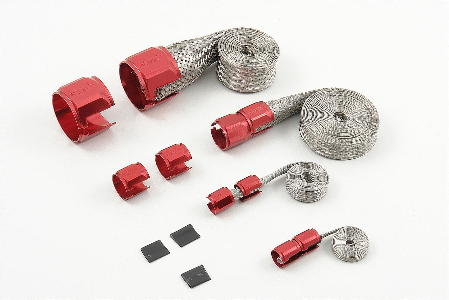Mr Gasket MG8090 Braided Hose Sleeve Kit-Red