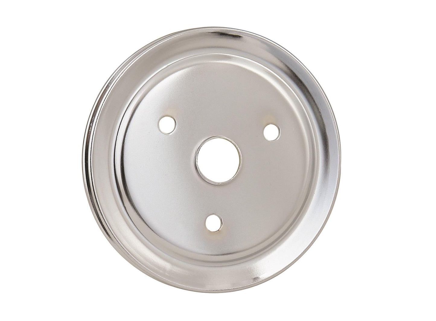Mr Gasket MG4972 Chrome Crank Pulley-Sgl Grv Chev Sb Short Water Pump