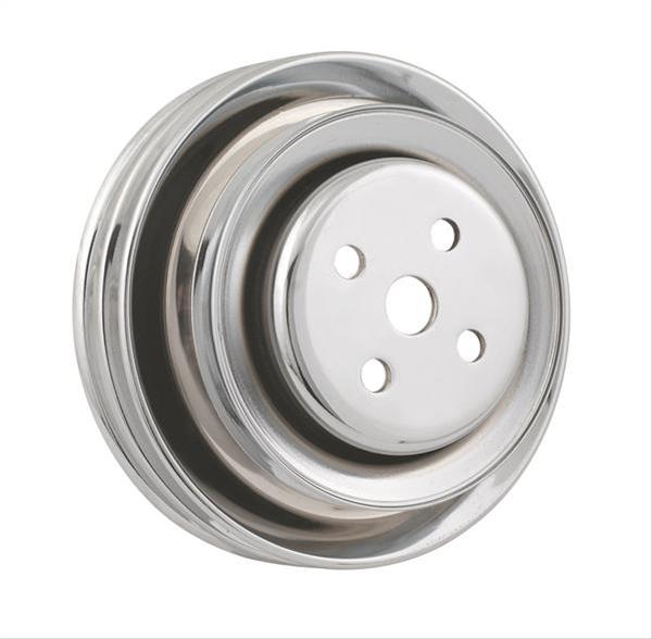 Mr Gasket MG8829 Pulley W/P Dbl Ford SB Ca Smog Chr
