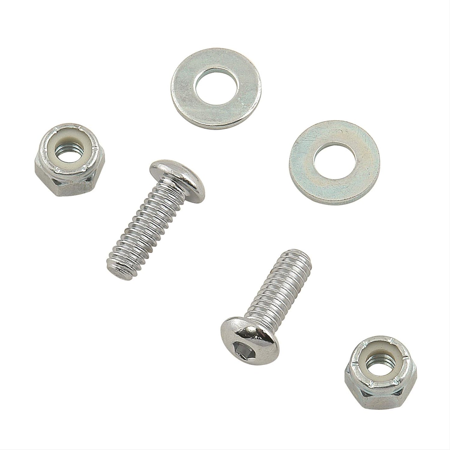 Mr Gasket MG9543 Chr Lic Plate Bolts-Button/Hd