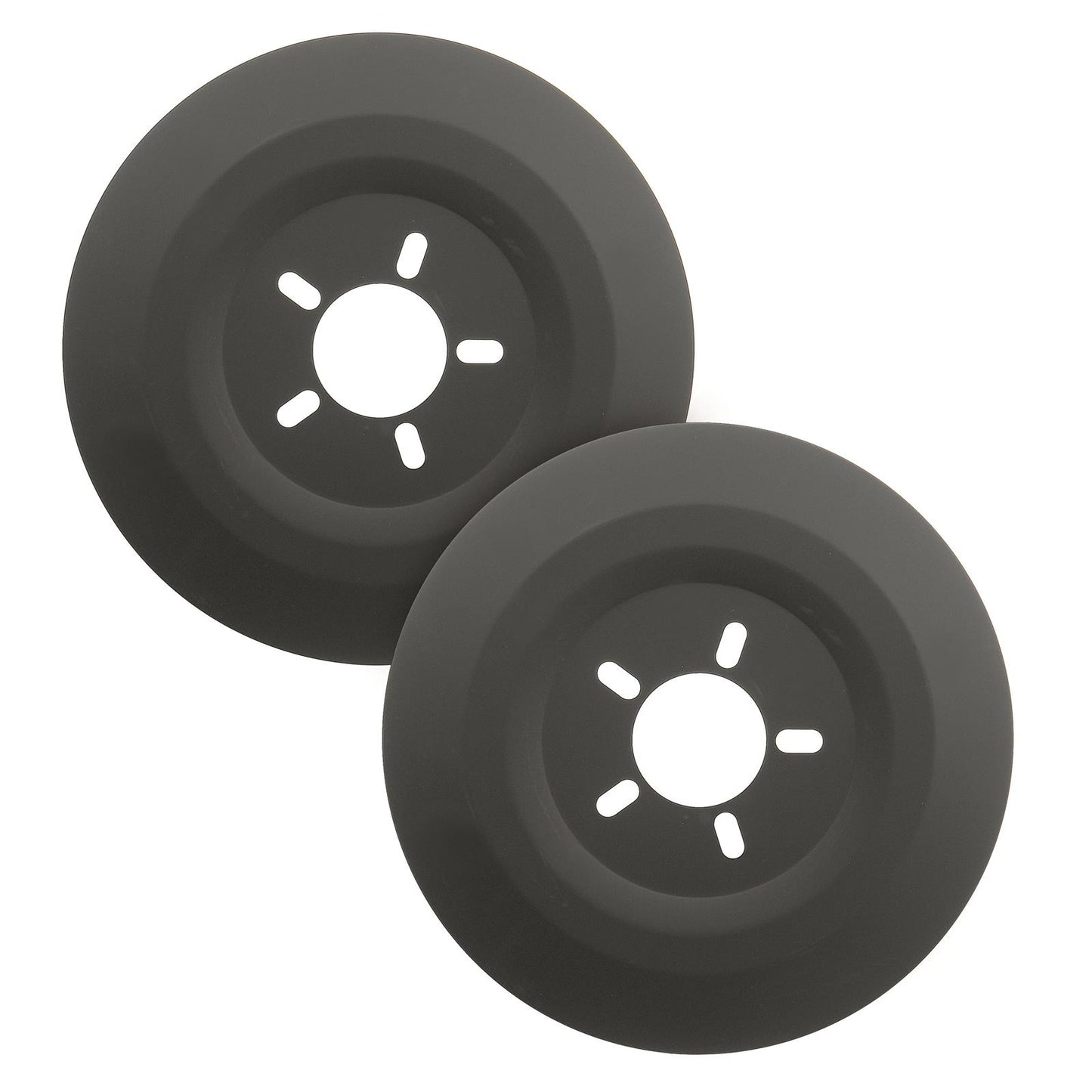 Mr Gasket MG6906 Brake Dust Shields, Aluminum, Black, 16 In. Diameter Wheel, 5 X 4.50/4.75/5.00 In. Bolt Patterns, Pair