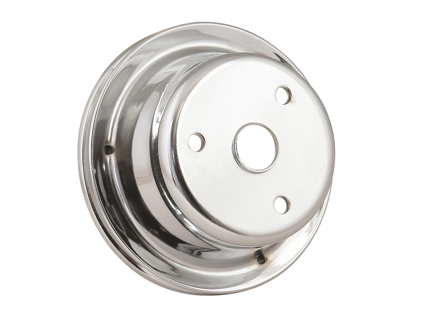 Mr Gasket MG4976 Chrome Crank Pulley-Sgl Grv Chev Sb -Long Water Pump