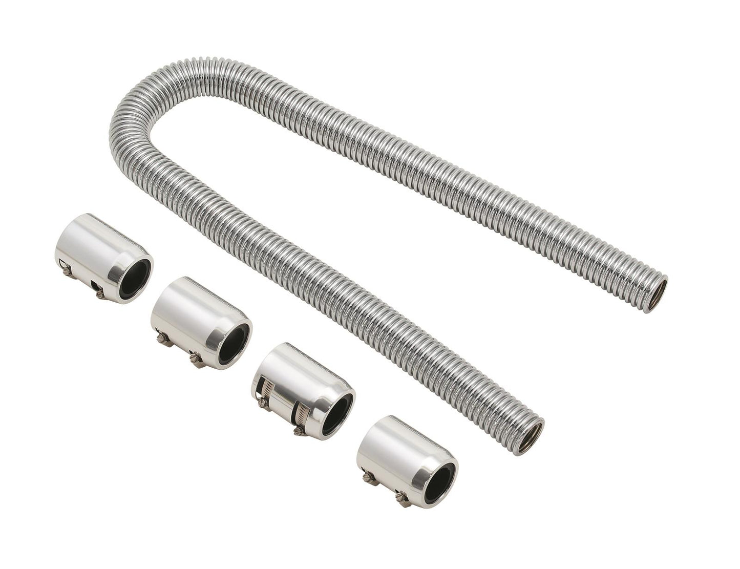 Mr Gasket MG11014P 48"S Steel Radi Hose Chrome