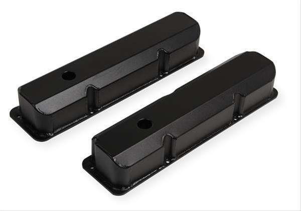 Mr Gasket MG6876BG Fabricated Alum Valve Covers Black Ford Fe V8