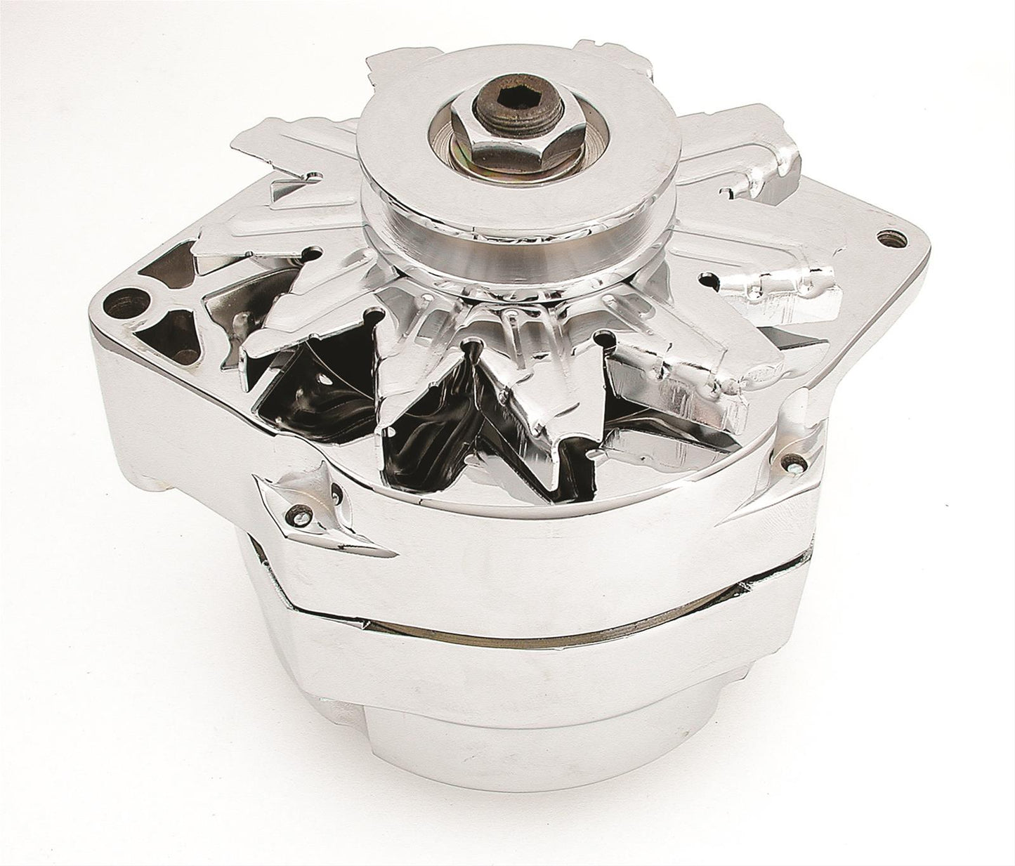 Mr Gasket MG5124 Chrome Alternator-Ford
