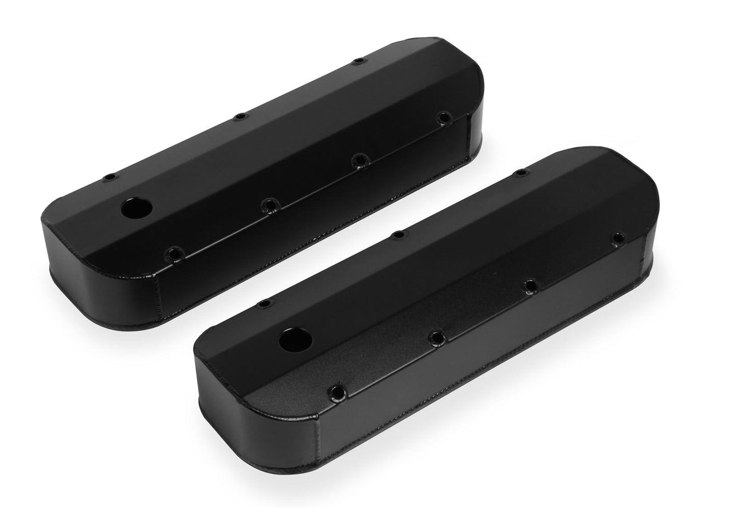 Mr Gasket MG6831BG Fabricated Alum Valve Covers Black Chev BB 396-454 Thick Rail