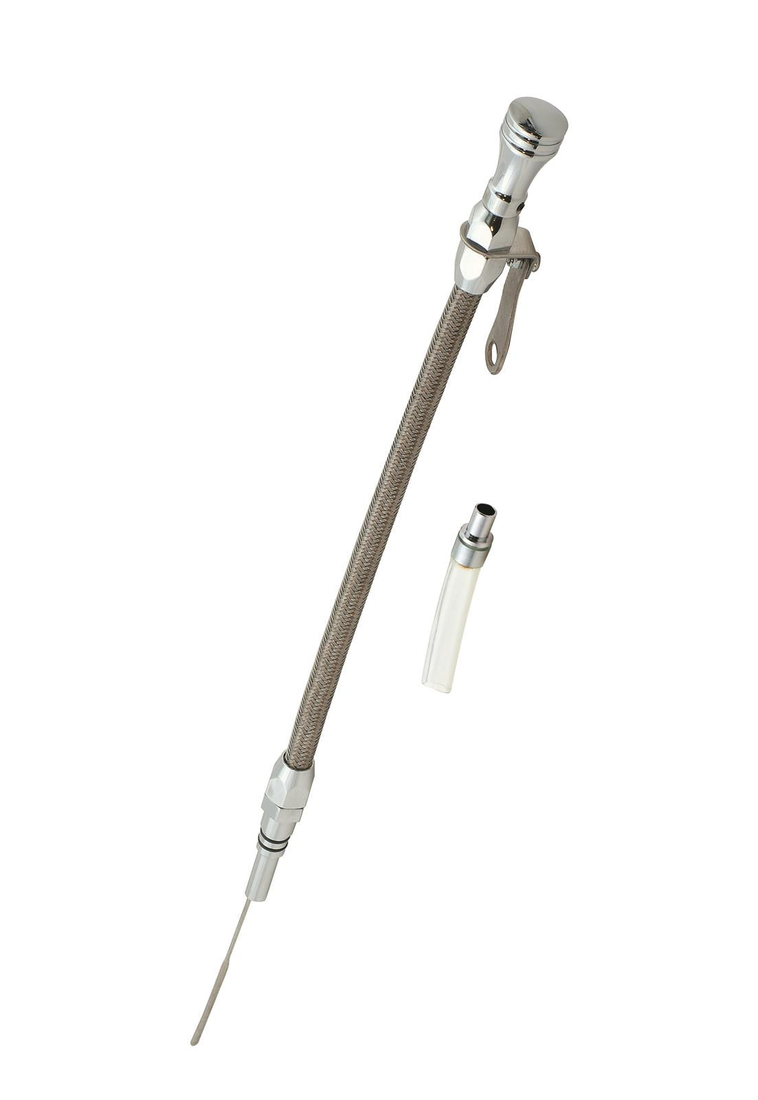 Mr Gasket MG9707G Aluminium Braided Ss Dipstick Suits Bb Chev V8