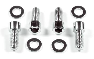 Mr Gasket MG2506 Chrome Soc.Hd.V/C Blts.1/4-20X1"