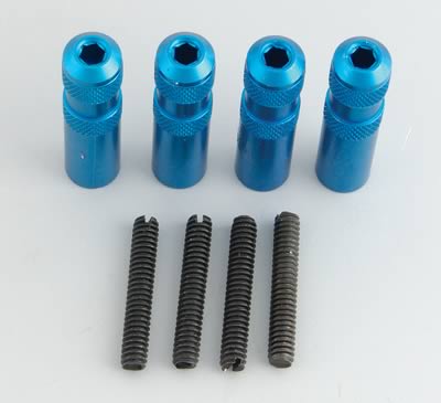 Mr Gasket MG5336 V.C.Hold Downs 2"Tall-Blue