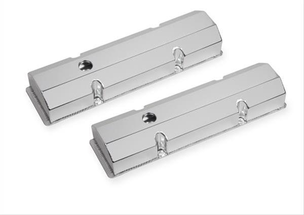 Mr Gasket MG6817G Fabricated Alum Valve Covers Natural Chev SB 283-350 Flat Top