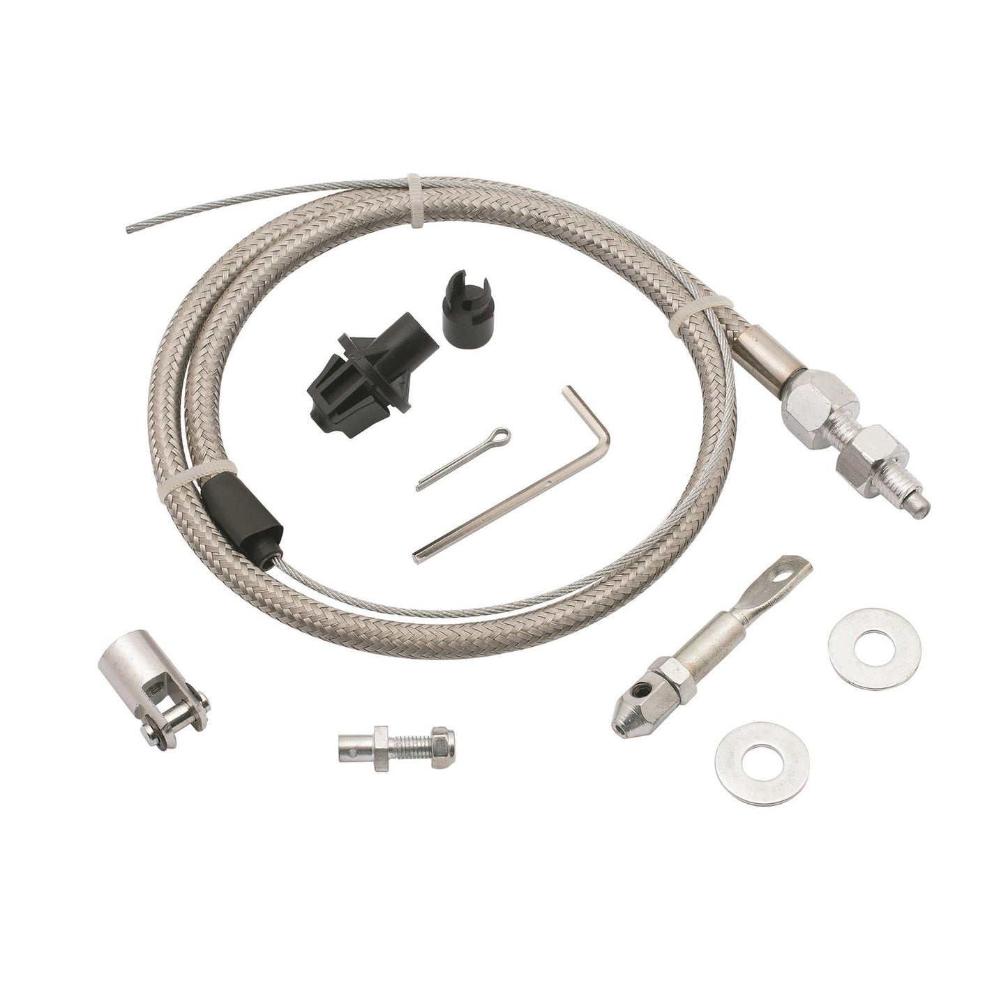 Mr Gasket MG5657 Throttle Cable, Braided Stainless Steel, 36 In. Long, Universal, Each