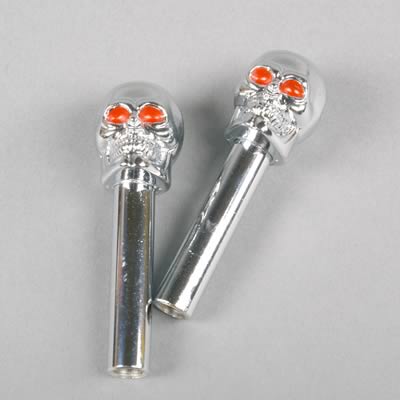 Mr Gasket MG6880G Skull Door Lock Knob Chrome Kit