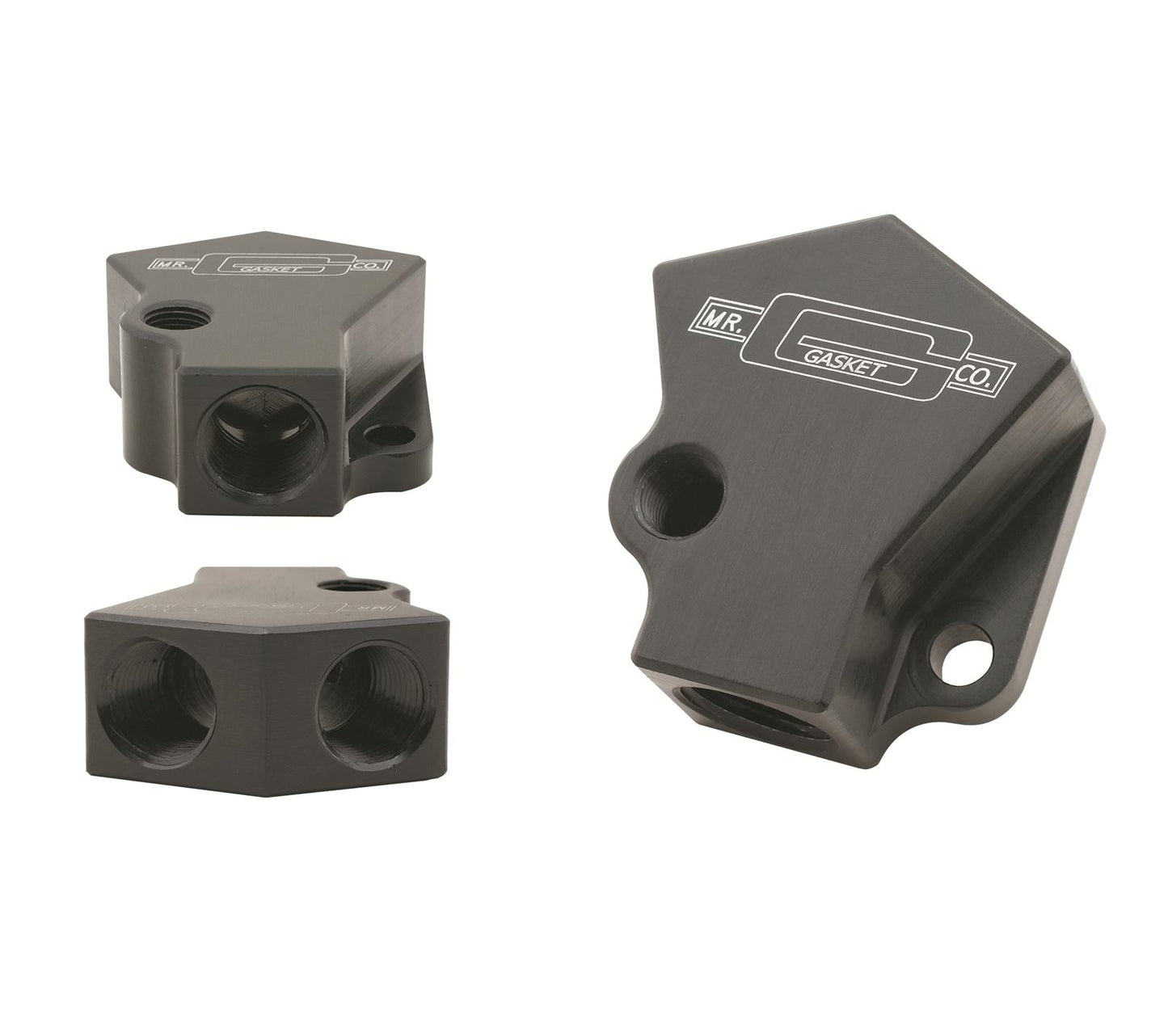 Mr Gasket MG2961BL Y-Fuel Block Kit Black