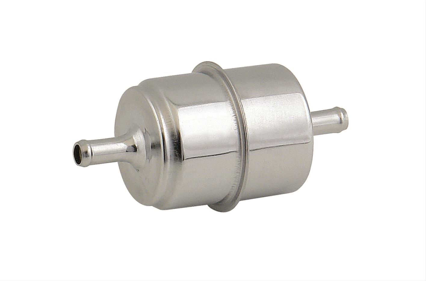 Mr Gasket MG9745 Chrome 5/16 Canist Fuel Filter