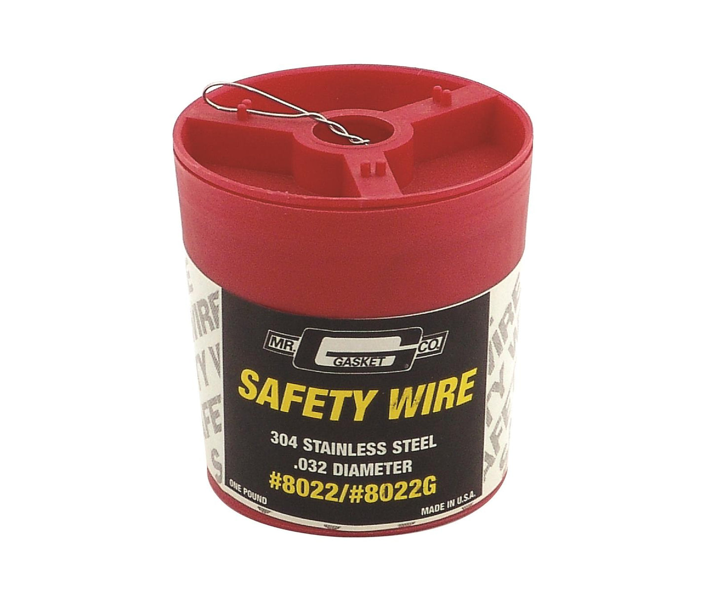 Mr Gasket MG8022G Ss Safety Wire 1Lb Can .032 Dia Universal