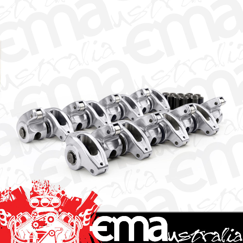 COMP Cams 17001-16 High Energy Aluminum 1.5 Ratio Roller Rocker Set for SBC 265-400 w/ 3/8" Stud