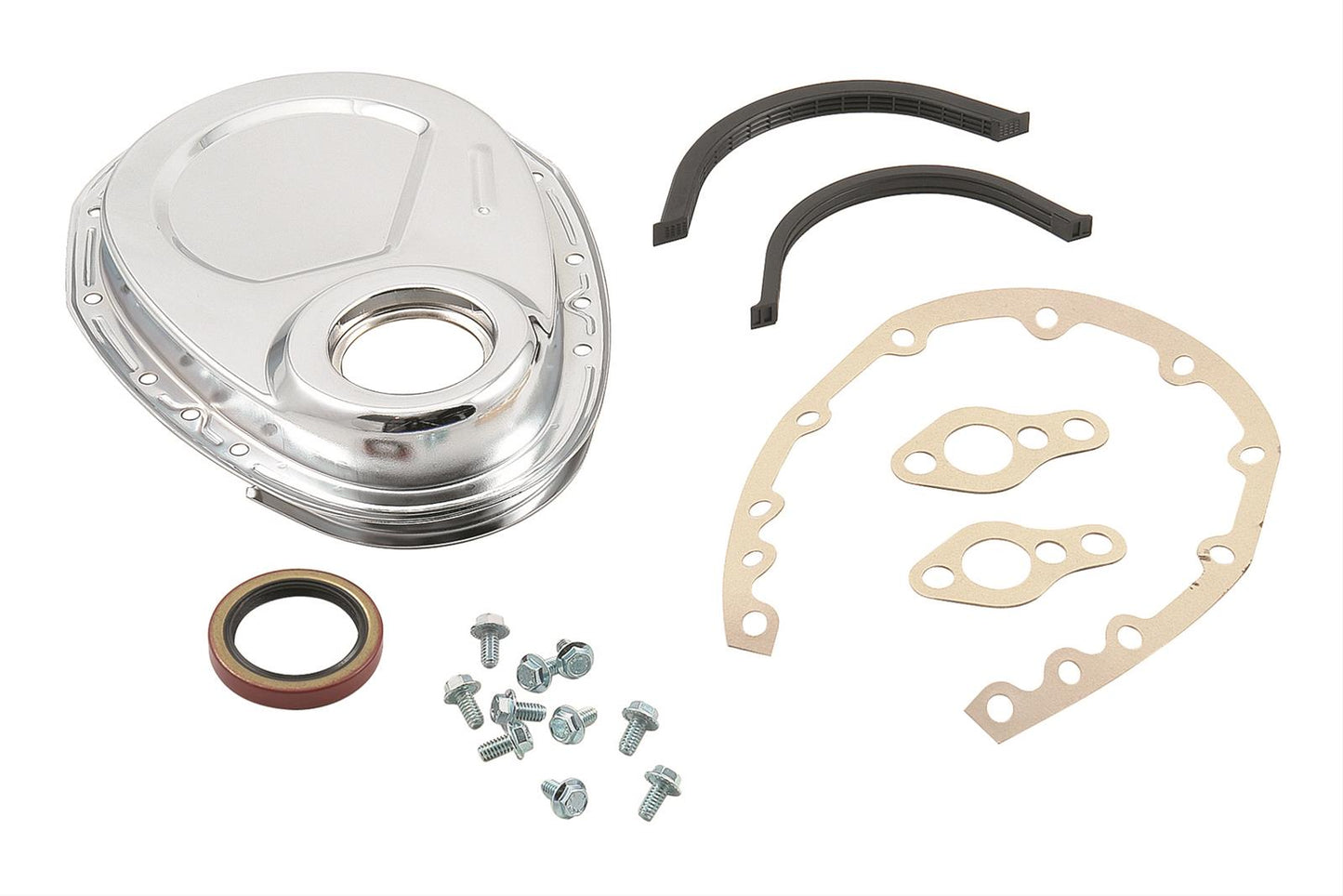 Mr Gasket MG4590 Chrome Tim Cvr Chev SBhev Kit 57-91