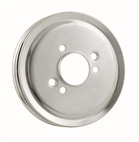 Mr Gasket MG8824MRG Pulley Crnk Double Groove Chev BB Chrome