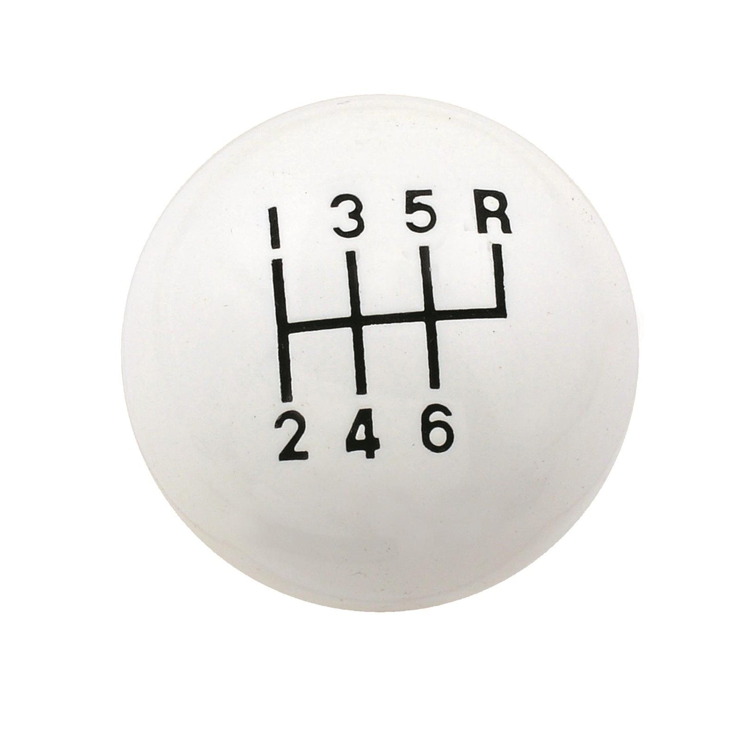 Mr Gasket MG9629 Knob 6 Speed Cl Wht 3/8-16 Unc