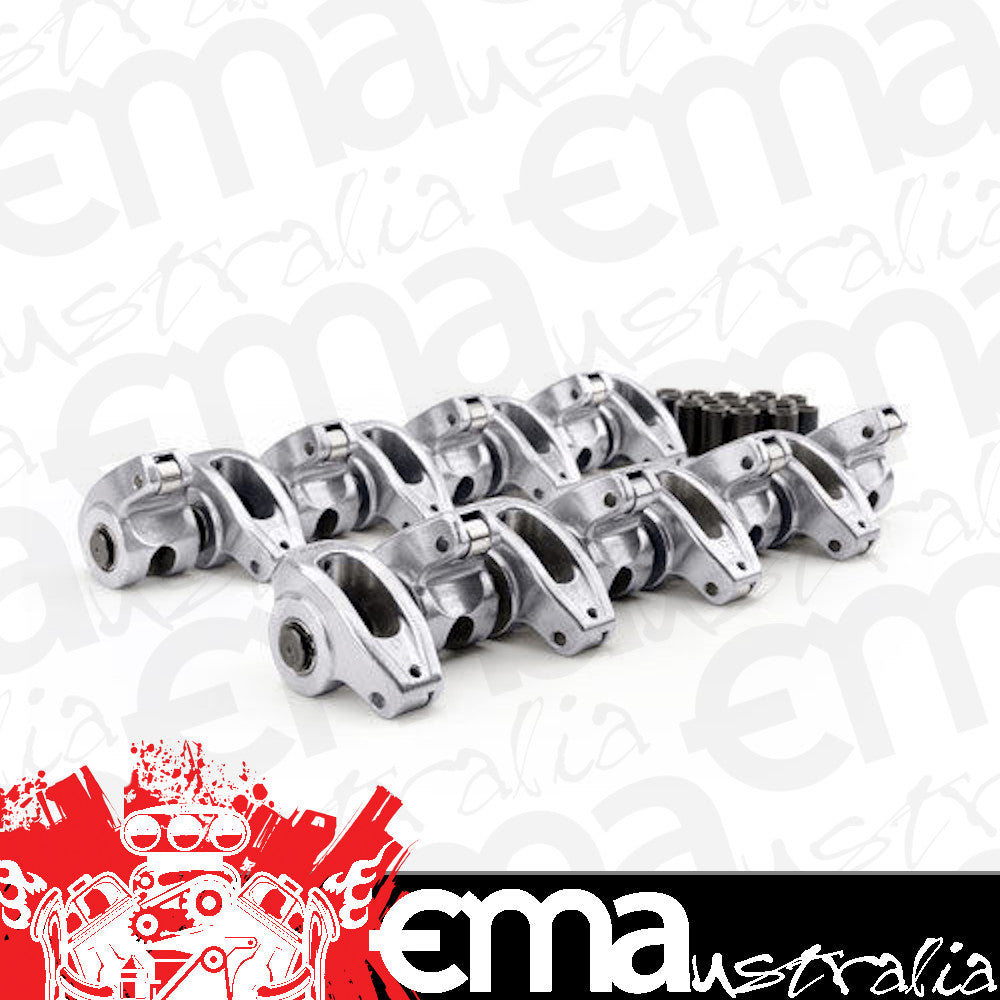 COMP Cams 17043-16 High Energy Aluminum 1.6 Ratio Roller Rocker Set for Ford 289-351W w/ 3/8" Stud