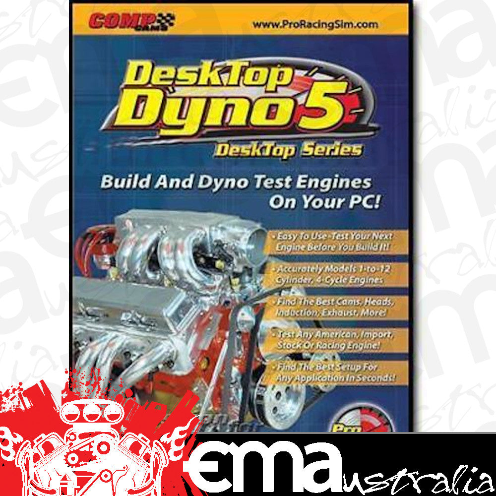 Comp Cams CO186011 Desktop Dyno 5 Pro Racing/Engine Simulation CD Rom