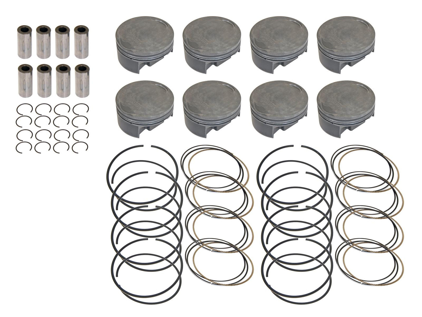 Mahle MLE-930279095 Mahle forged Hemi 6.4 Pistons +.005 Incl 1 x 1 x 2mm Rings