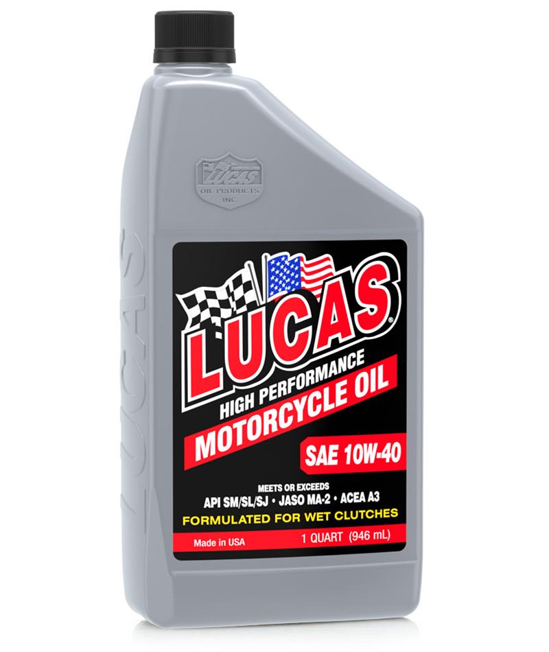 Lucas Oils LUS-10792 SAE 10W-40 Motorcycle Oil 5 Gallon Pail