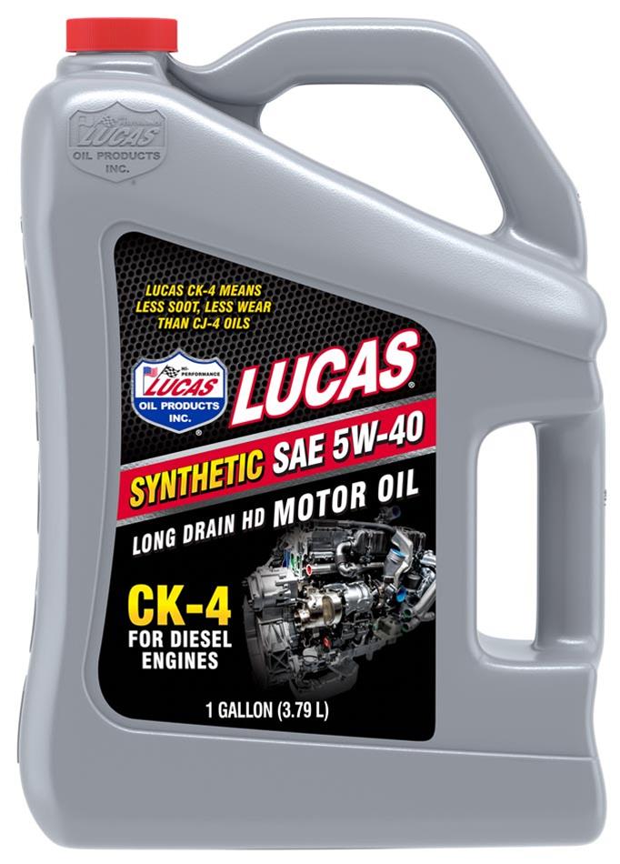 Lucas Oils LUS-11165 Synthetic SAE 5W-40 CK-4 Truck Oil 5 Gallon Pail