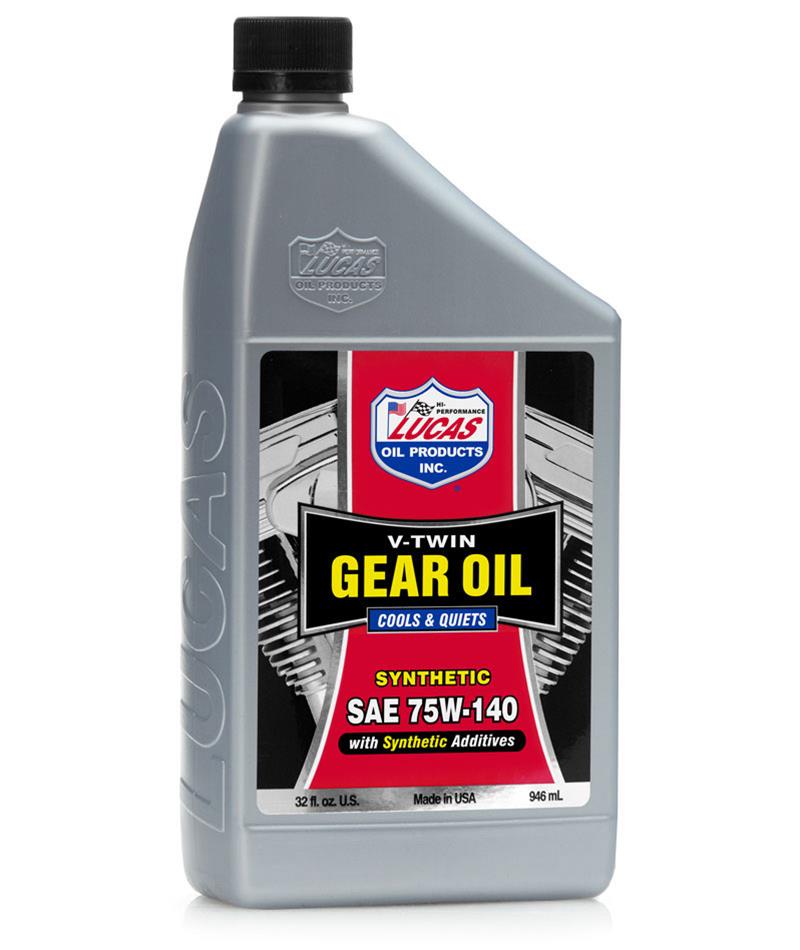 Lucas Oils LUS-10796 Synthetic SAE 75W-140 V-Twin Gear Oil 5 Gallon Pail