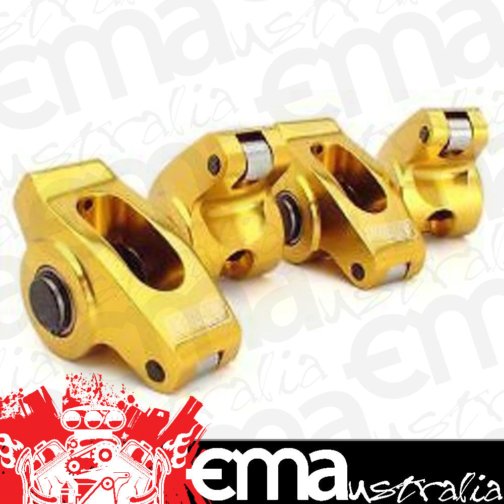 Ford Windsor 289-351 C.I.D ULTRA GOLD ROLLER ROCKERS 1.6 RATIO 3/8" STUD COMP Cams CO19043-16