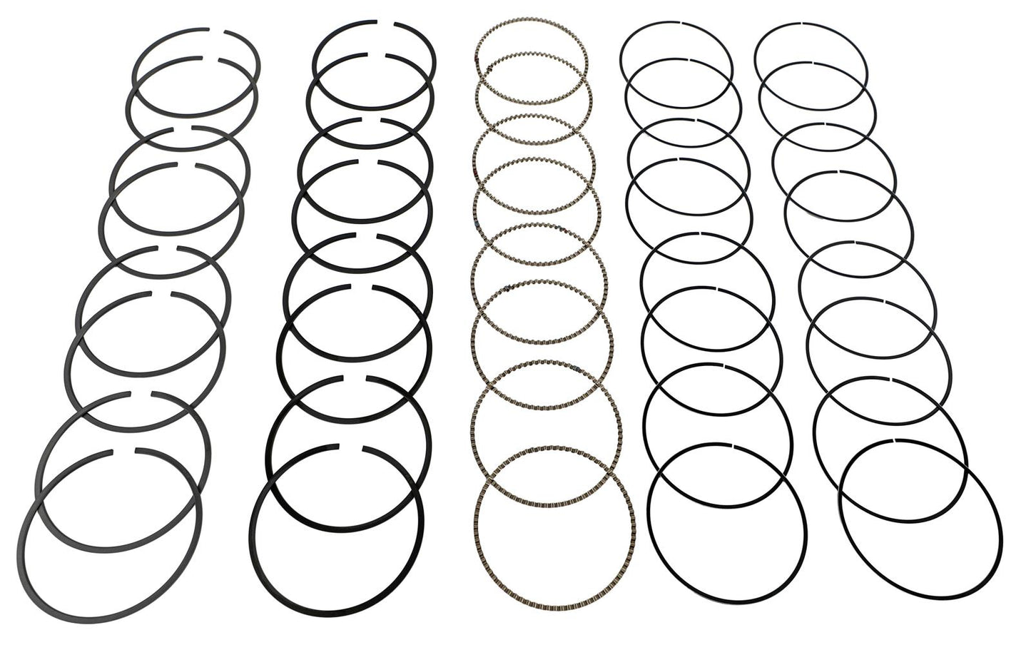Mahle Motorsports MLE-4150MS-15 Mahle M/Sport Moly Rings I-4.125-0.025-1.5-1.5-3