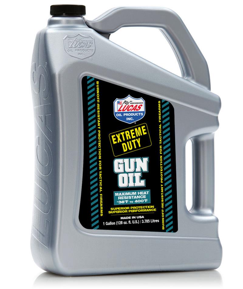 Lucas Oils LUS-10876 Extreme Duty Gun Oil - 1 gal - 4 case