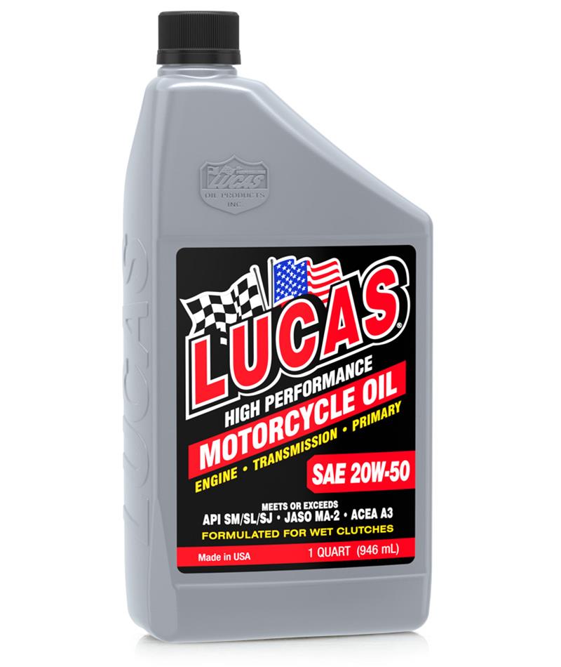 Lucas Oils LUS-10729 SAE 20W-50 Motorcycle Oil 5 Gallon Pail