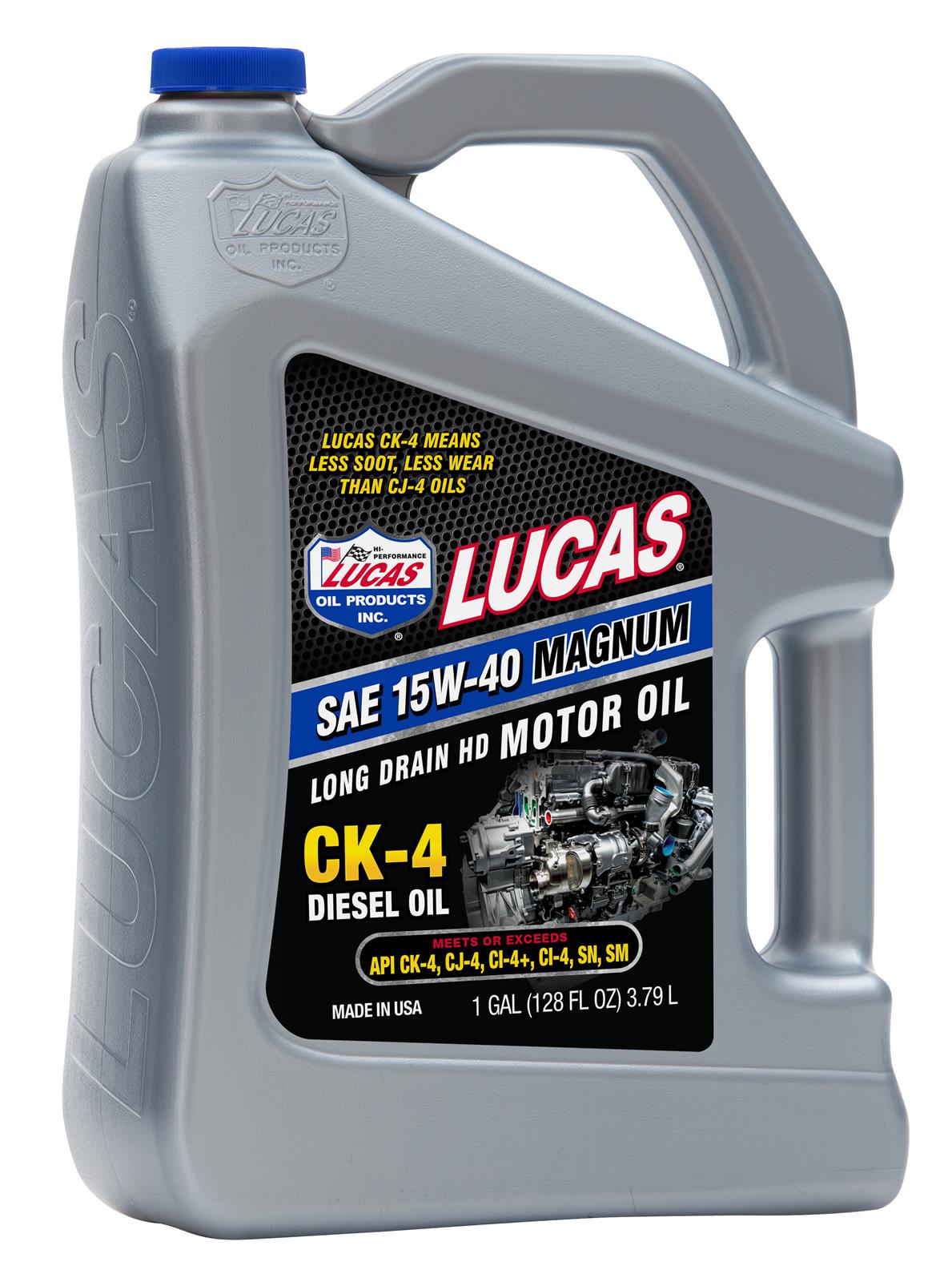 Lucas Oils LUS-10287 SAE 15W-40 CK-4 Truck Oil 1 Gallon